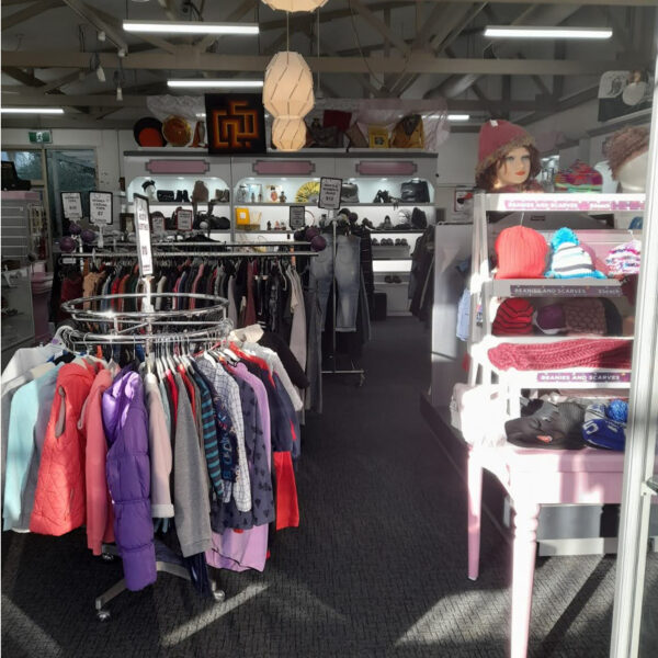 A photo inside the Alkira op shop.