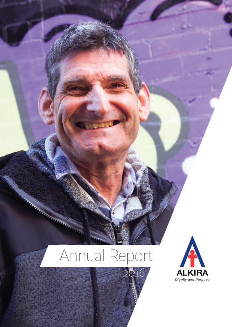 Alkira Disability Services 2016 Annual Report Front Cover