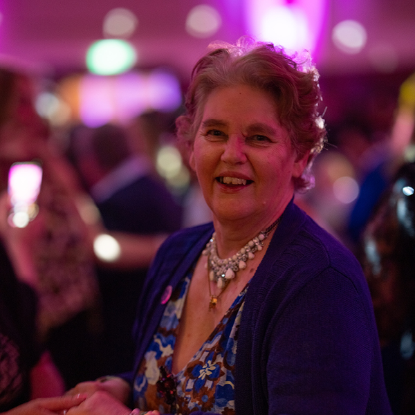 Sharyn enjoying dancing at the Alkira 70th anniversary gala.