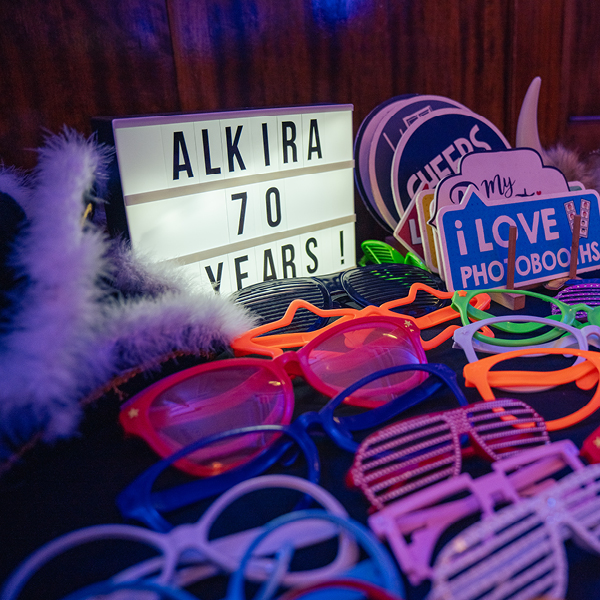 Photobooth at the Alkira 70th anniversary gala.