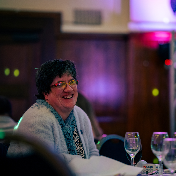 Alex enjoying dinner at the Alkira 70th anniversary gala.