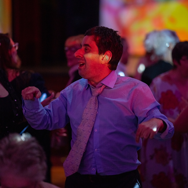 Frank enjoying dancing at the Alkira 70th anniversary gala.