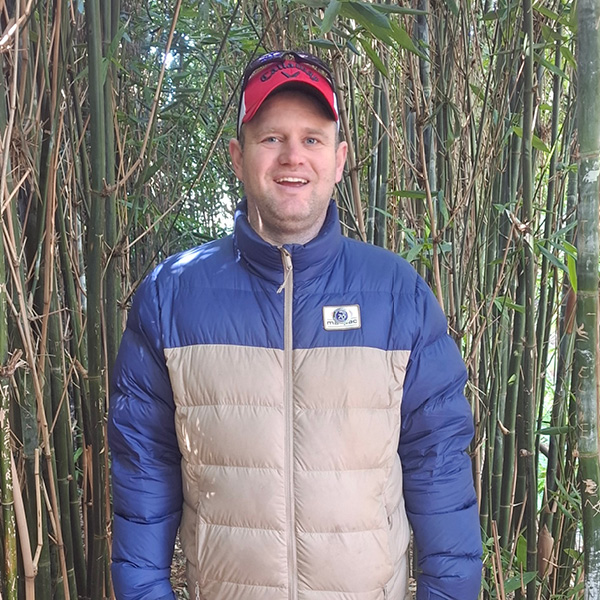 Alkira participant Leigh enjoying the green scenery at Melbourne Zoo